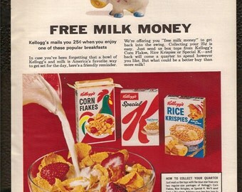 Items similar to Kelloggs 1930s Cereal Booklet Recipes Statistics Farm ...