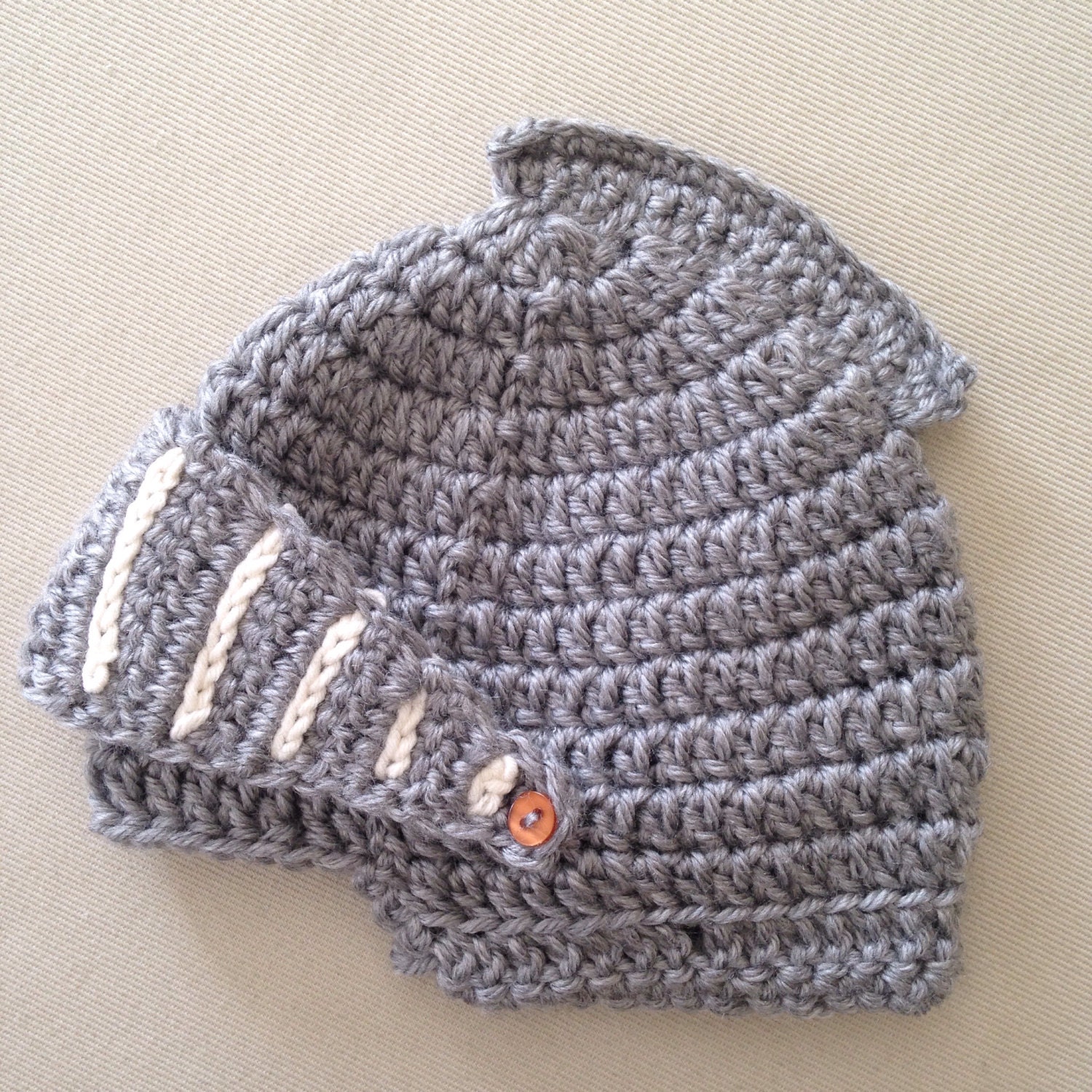 Crochet helmet hat for baby by Elisascrochet on Etsy