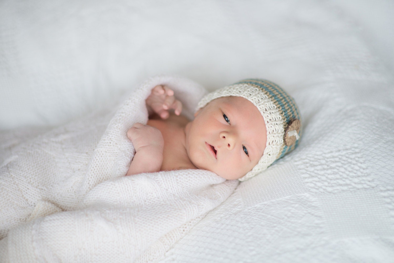 Newborn baby boy hat / newborn knitted baby hats