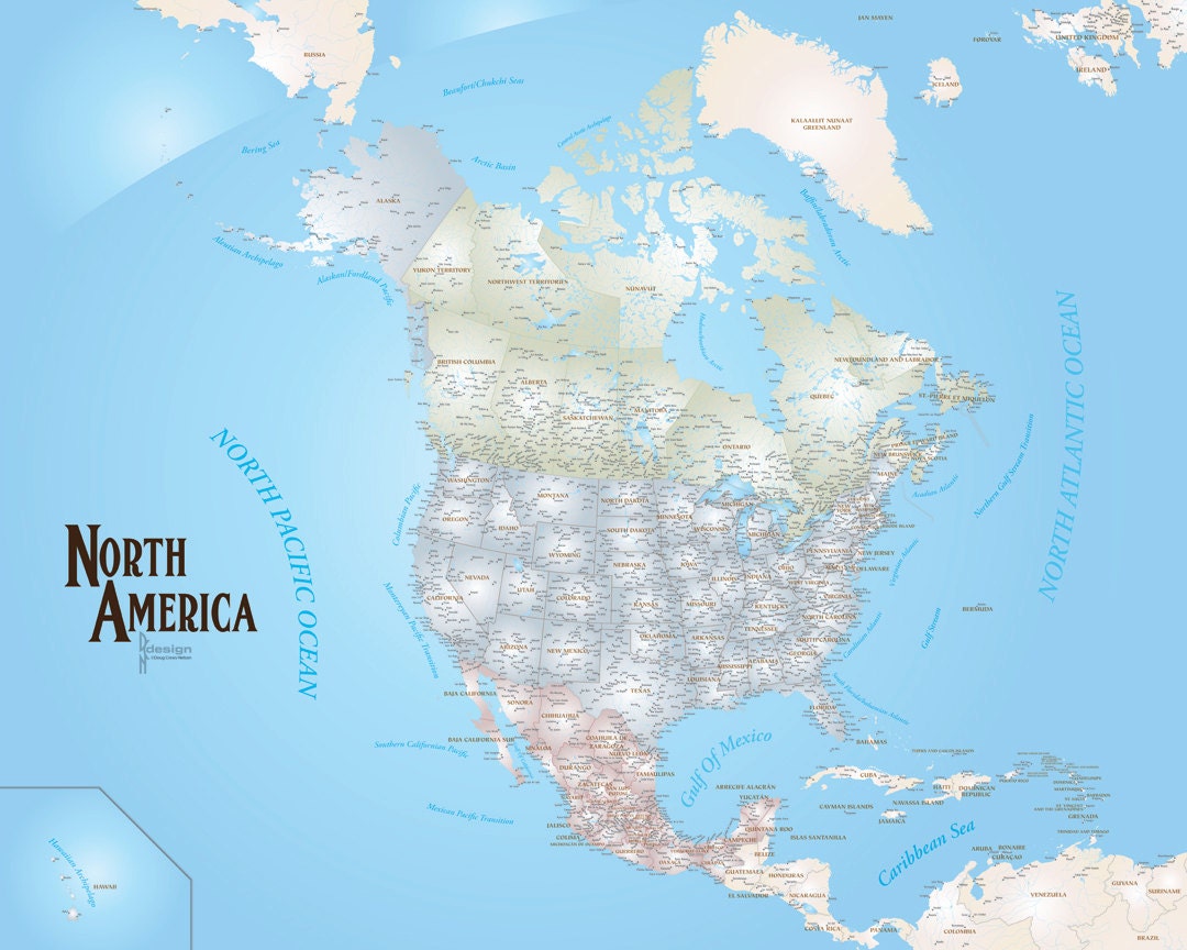 Beautiful North America Pushpin - Il Fullxfull.690721165 Tunc