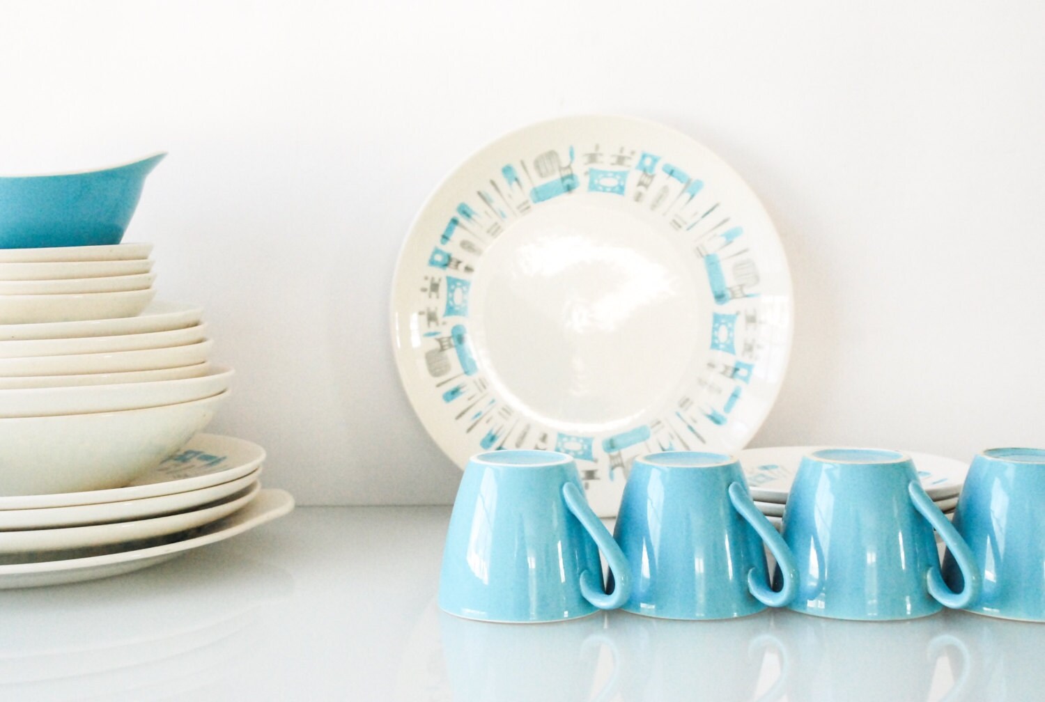 mid century dish set modern dinnerware classic Royal China