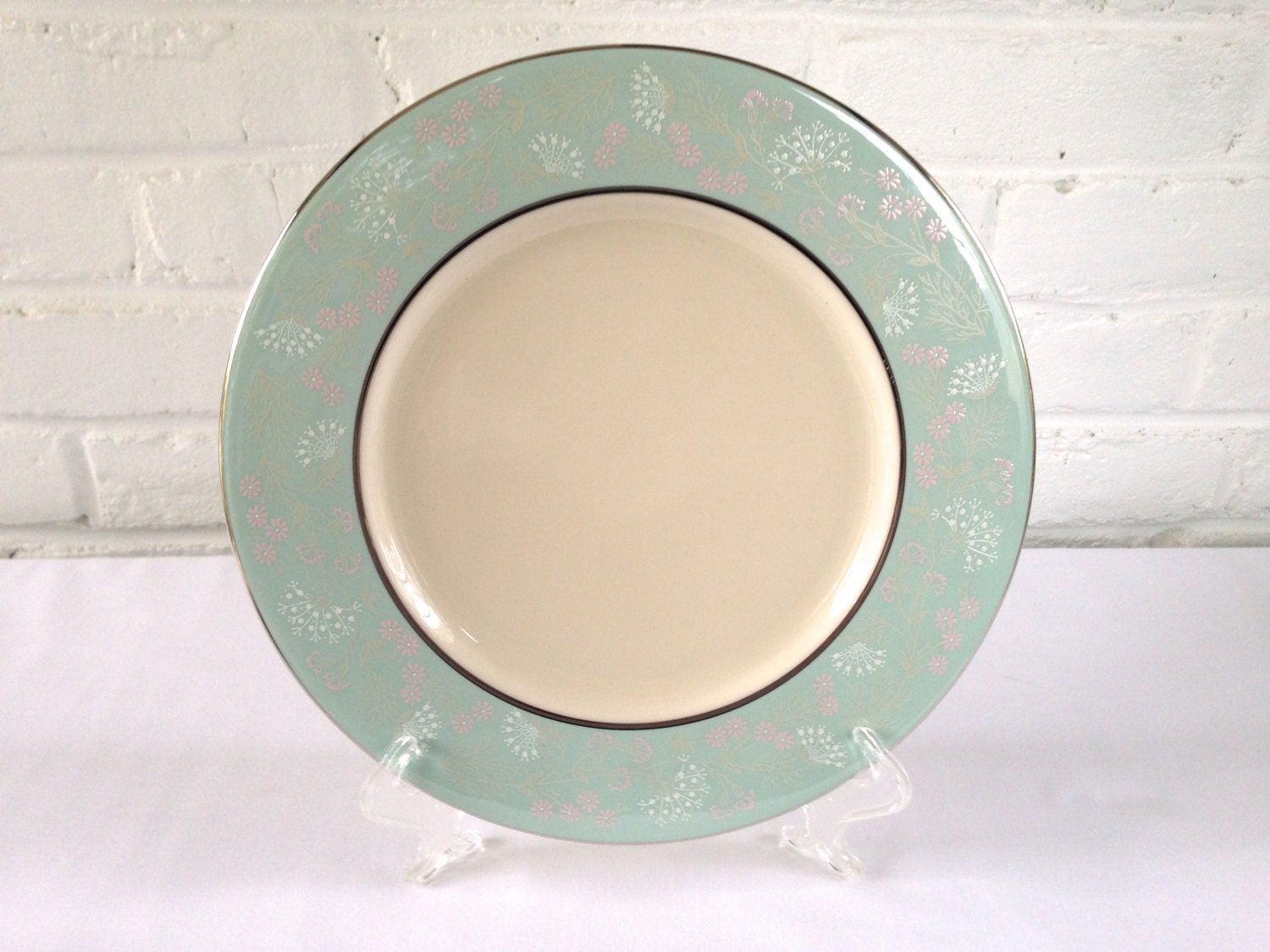 Castleton China Corsage Pattern Dinner Plates