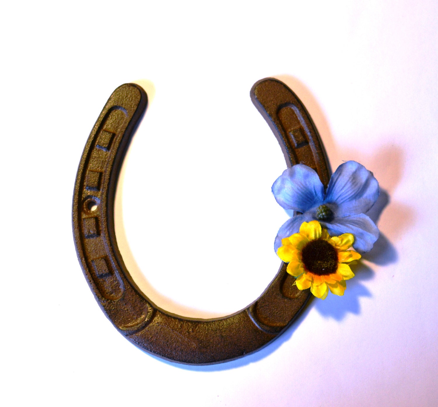Items similar to Flower Horseshoe Decorative Horse Shoe Horse Shoe