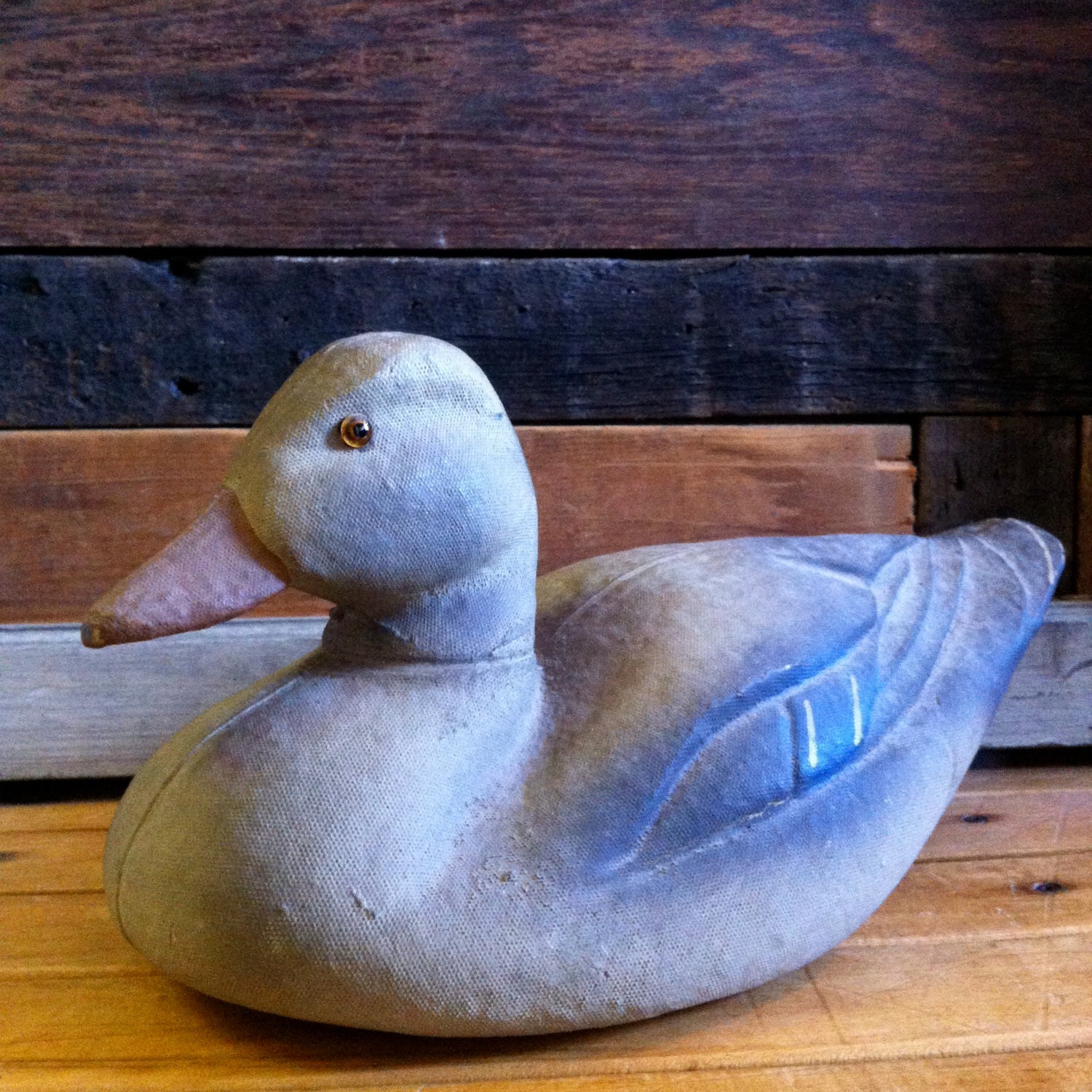 vintage duck decoy / Animal trap co. duck decoy / cabin decor