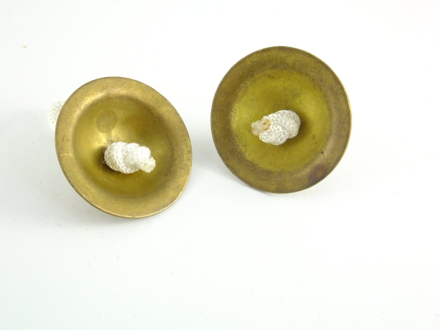 Vintage Brass Finger Cymbals Clapper Musical