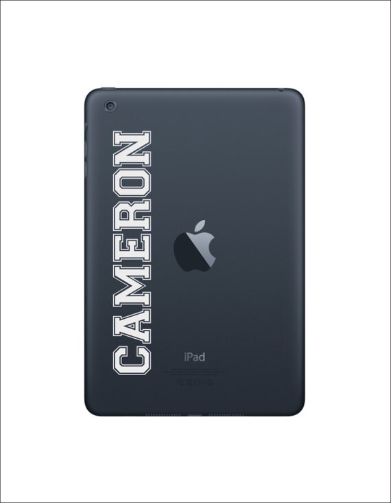Custom Name Apple iPad Decal Sticker Art Skin Vinyl iPad 1