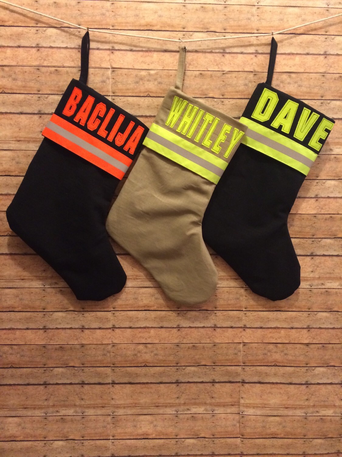 Personalized Firefighter Christmas Stocking by SimplySweetByB