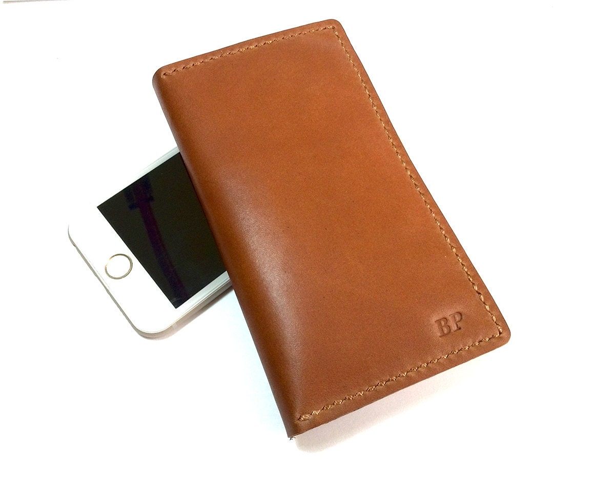 Handmade Leather iPhone Wallet iPhone Leather by MihaiLeather