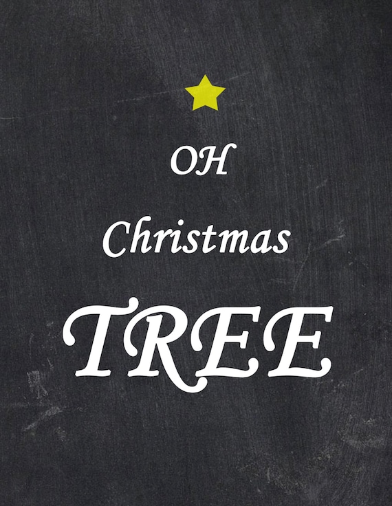 Items similar to Oh Christmas Tree Printable on Etsy