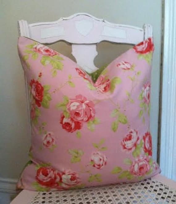 Cottage Chic Pillow Cover Shabby Chic Reversible Pillow