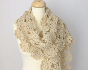 Crochet Shawl Pattern, Crochet Scarf Pattern, Angha