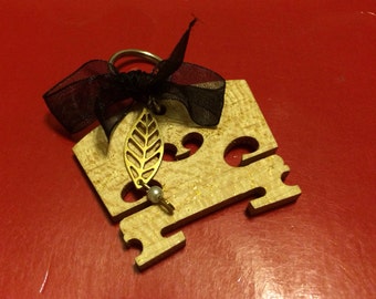 Violin bridge key chain
