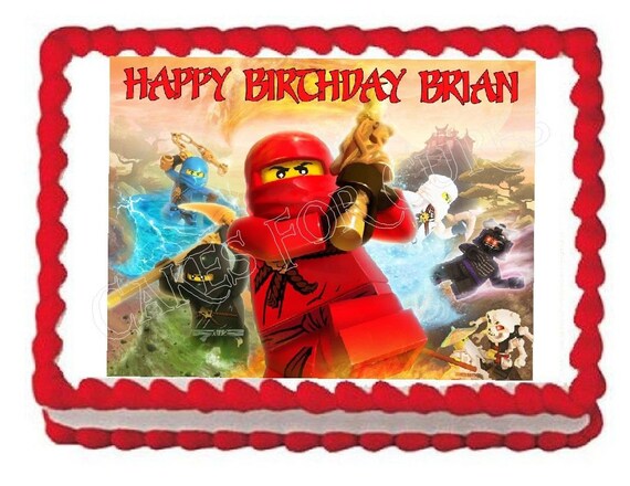 Ninjago Ninja Edible Cake Image Cake Topper Frosting Sheet