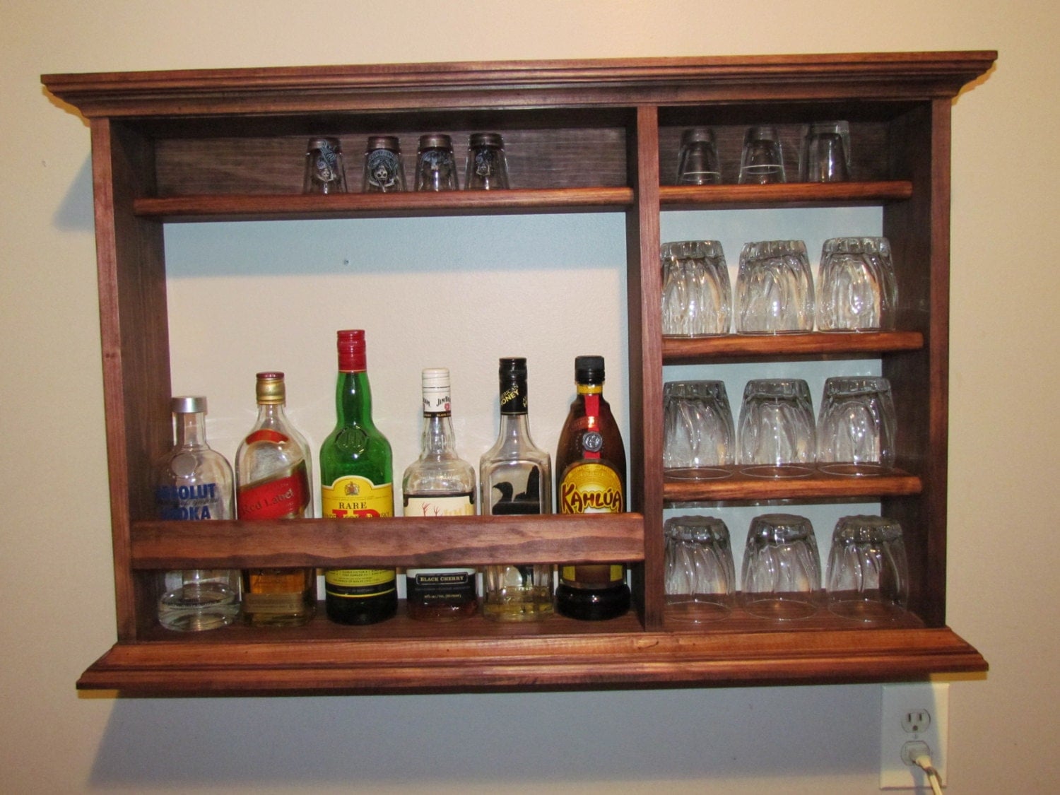 Wall hanging Bar Wine Rack Shot glass