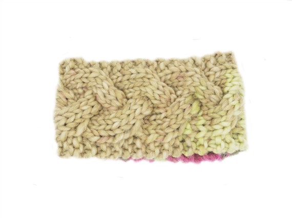 Cable Knit Jogger Headband PDF Knitting Pattern by TheOliveEweShop