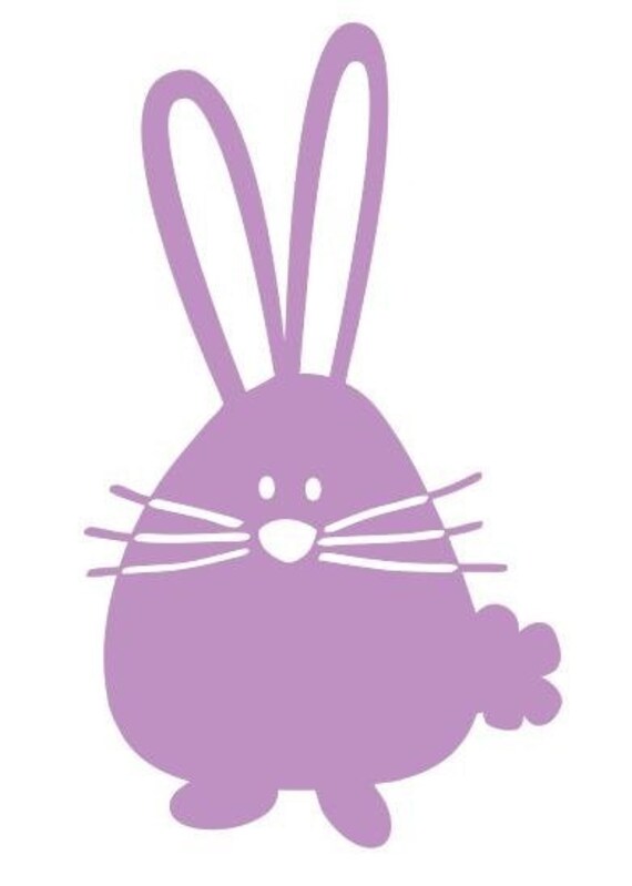 Easter Bunny Vinyl Decal Sticker Wall Decar by JennaDecalsandMore