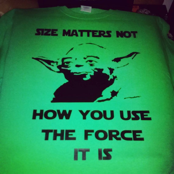 Yoda size matters not t-shirt