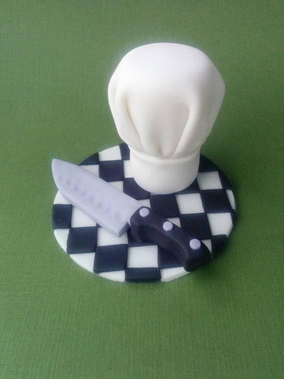 Chef fondant cake topper