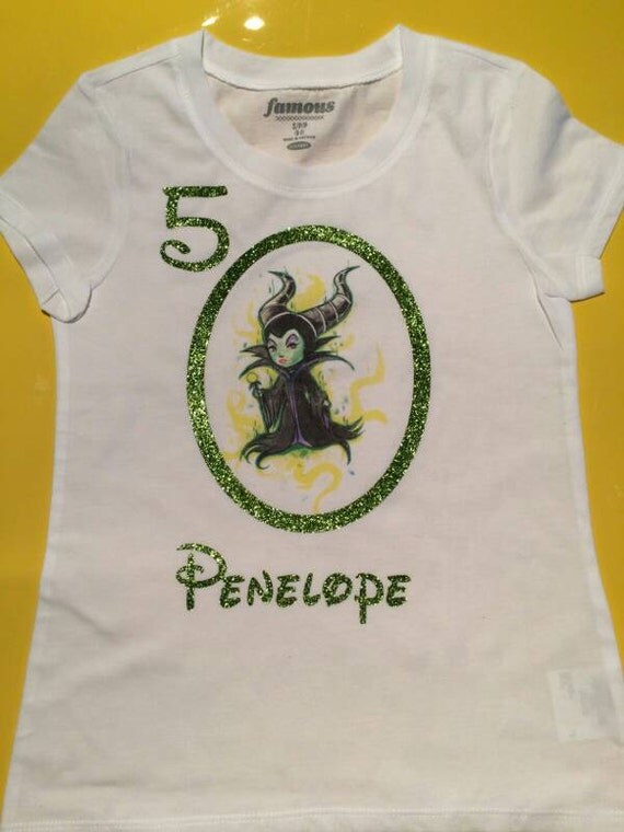 Little Girls Maleficent Inspired T-Shirt by TippyTopBoutique