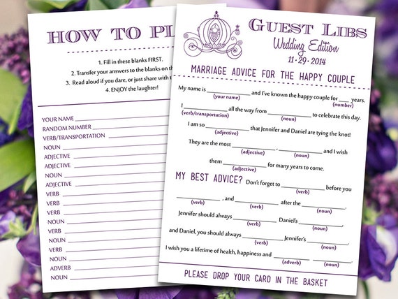 Fairy Tale Mad Libs Printable