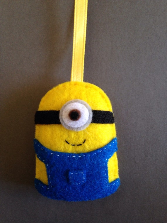 Items similar to Felt Minion Ornament or Keychain on Etsy