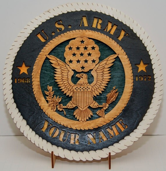 United States Army Plaque personalized by CThomasEngraving on Etsy