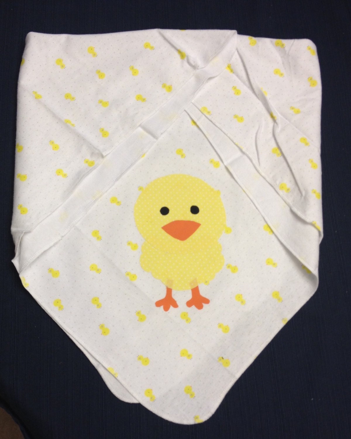 Adorable flannel gender neutral baby receiving blanket