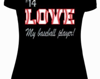 Items similar to I Love My Baseball player Shirt on Etsy