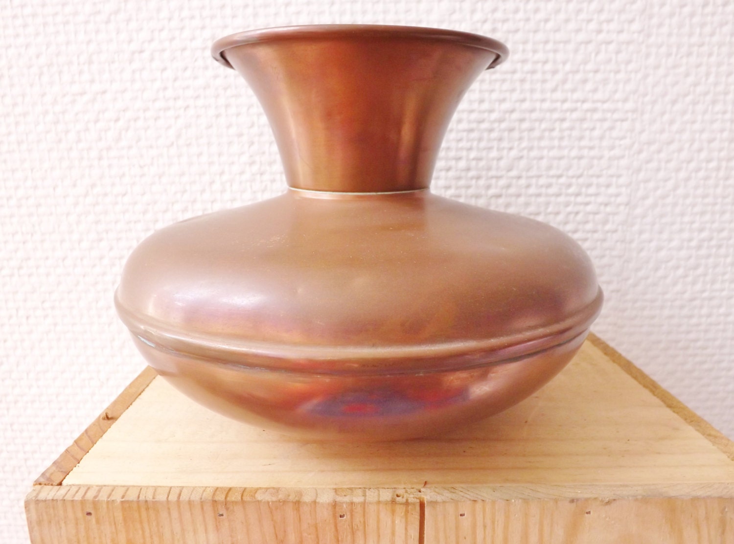 Vintage Copper Vase Vintage accessory Made in France