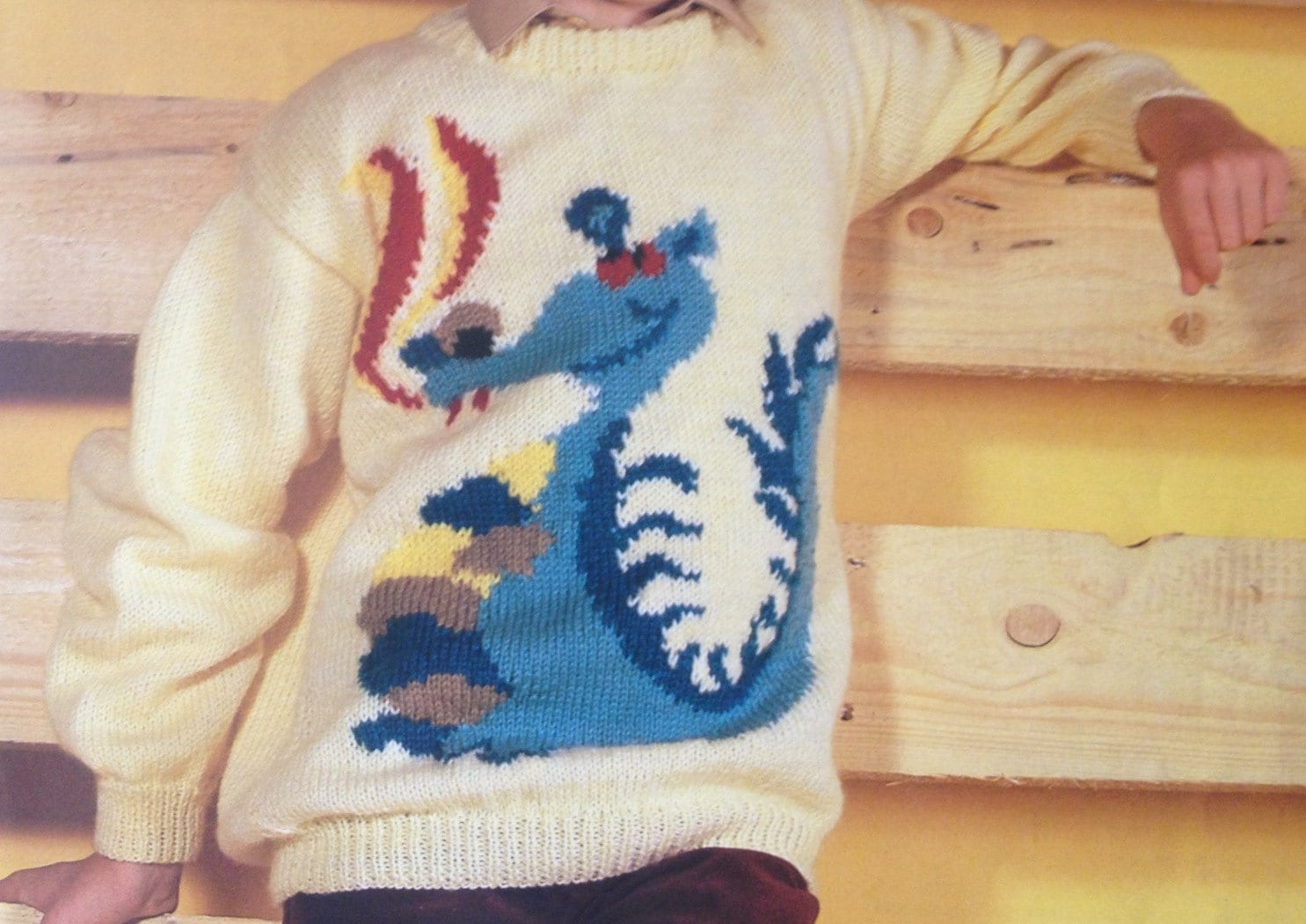 dragon sweater knitting pattern for children men and women