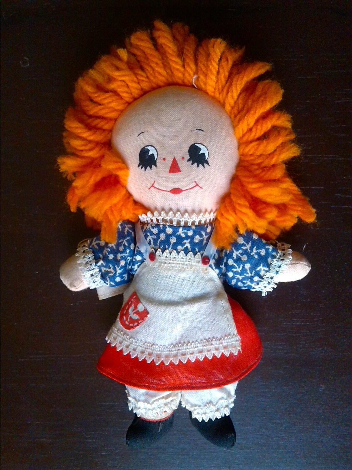 Vintage 1970's Raggedy Ann doll by by OldfangledEmporium on Etsy