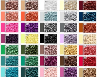 100 g perles nacrées différentes grosseurs