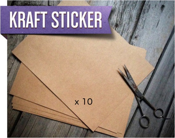 Kraft Paper Labels Brown Kraft Printable Sticker Paper