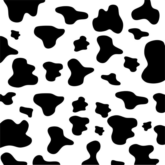 Cow Spots Pattern Vinyl 12'' x 12'' sheet adhesive by Graphixpress