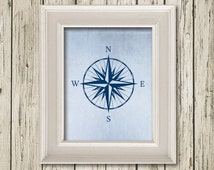 Popular items for compass rose art on Etsy