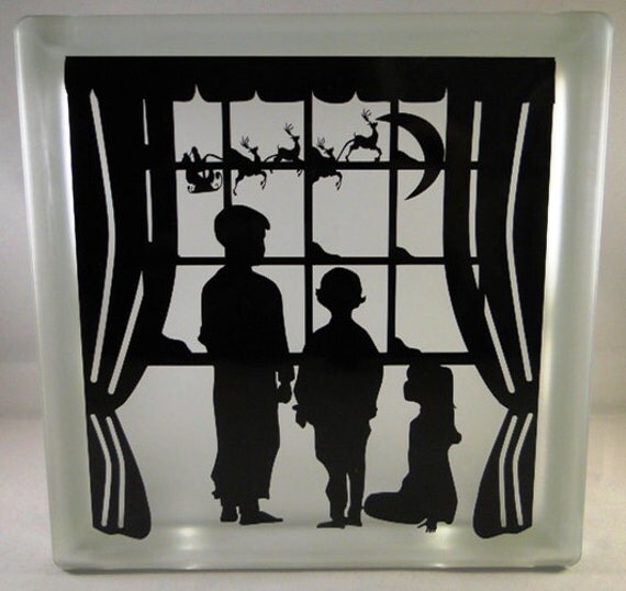 christmas eve vinyl decal diy for glass block christmas eve vinyl decal diy for glass block