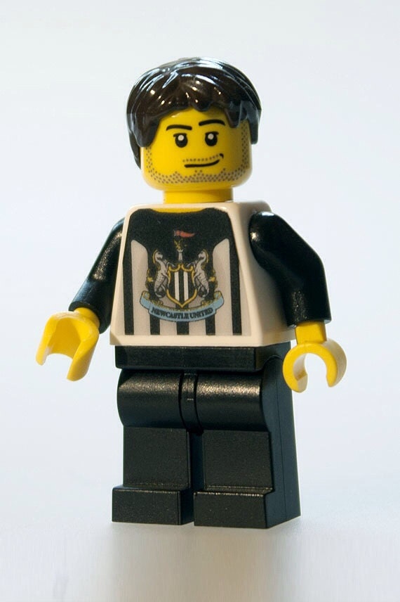 Newcastle Football Custom Lego Minifigure. Perfect by Tinkerbrick