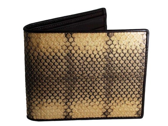 Leather Wallets For Men Snake Skin Genuine by ExoticLeatherWallets