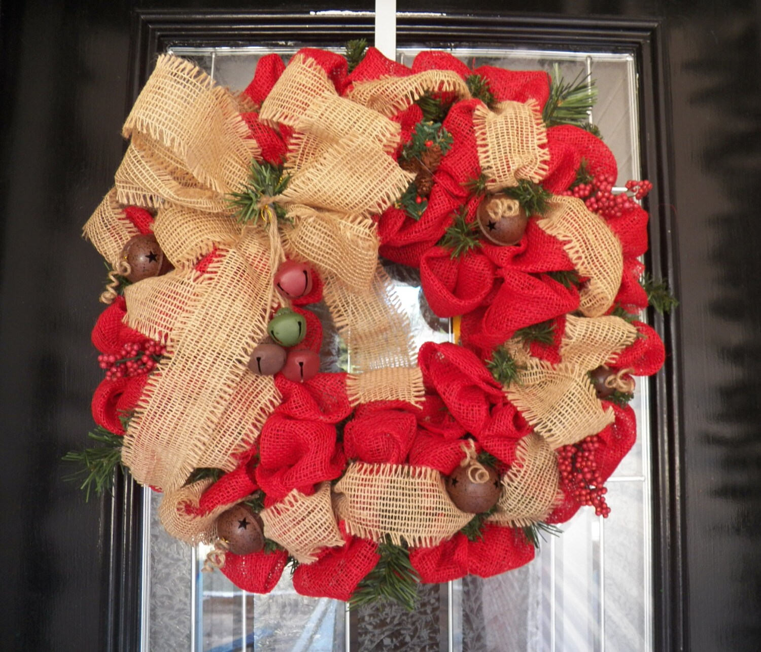 red burlap christmas wreath burlap door hanger burlap red burlap christmas wreath burlap door hanger burlap