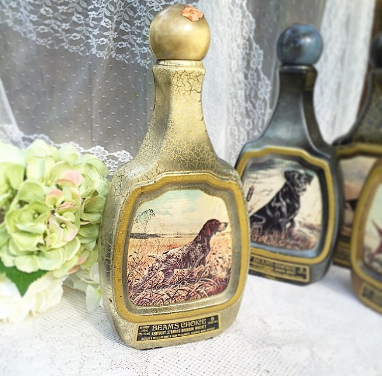 Jim Beam Decanter Bottle german pointer James Lockhart