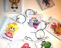 mario plush keychains