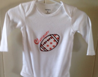 Clemson football onesie