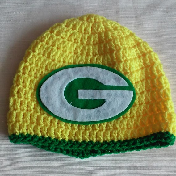 Crochet Green Bay Packers hat Adult size