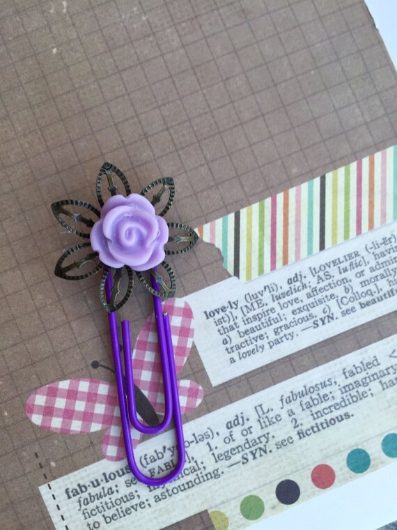 Decorative Paper Clips Rose Paper Clip