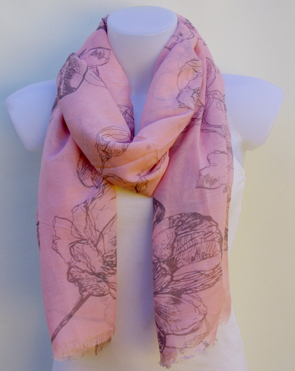 Pink Scarf Scarves For Women Unique Scarves Fashion Scarves