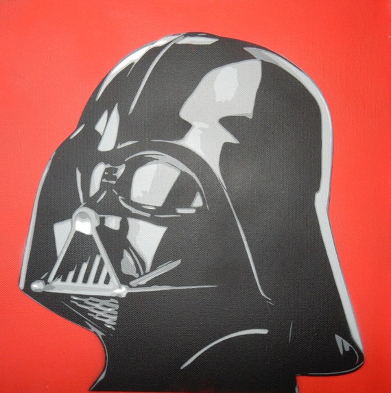 Darth Vader Star Wars Spray Painted Stencil Art on by JustSprayed