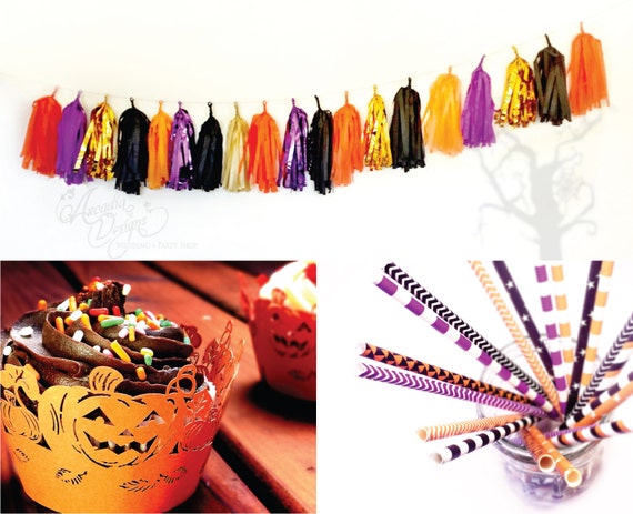 Clearance 50 off Halloween Decoration Party Kit Tassel Garland 