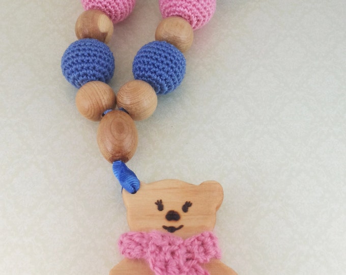 Eco-Beads for development of fine motor skills babies "Bear in the north"