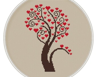 Items similar to All You Need is Love , Counted Cross stitch , Pattern ...