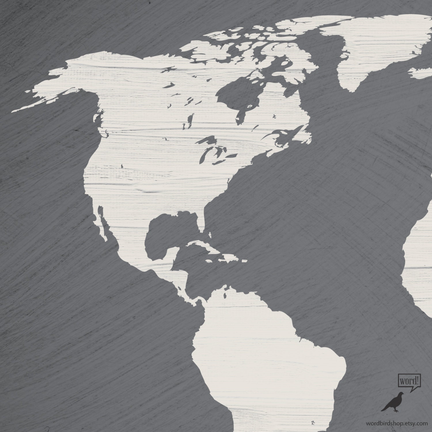 gray world map poster large world map print modern home